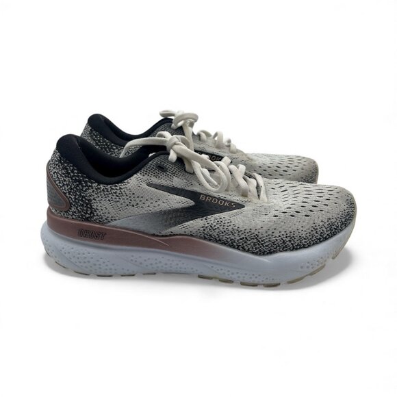 Brooks Ghost 16 Womens Size 6B Running Walking Gym Shoes Lt Gray Black - Picture 1 of 7